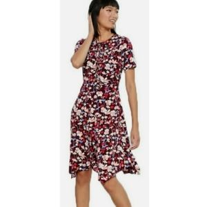 NWT Tommy Hilfiger Red floral Brookshire Dress